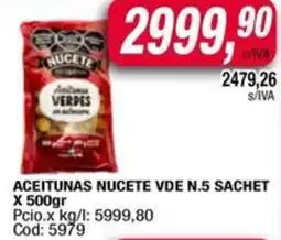 Maxiconsumo Aceitunas nucete vde oferta