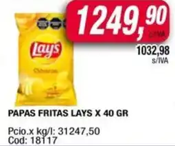 Maxiconsumo Papas fritas lays oferta