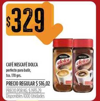 Supermercados Vea Café Nescafé Dolca 170grs. oferta