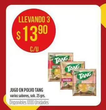 Supermercados Vea Jugo En Polvo Tang Varios Sabores 25grs oferta