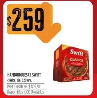 Supermercados Vea Swift Hamburguesas Clásica 320grs. oferta