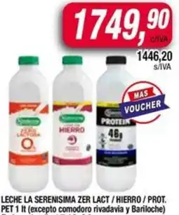 Maxiconsumo Leche la serenisima zer lact/hierro / prot. pet oferta