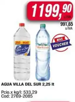 Maxiconsumo Agua villa del sur oferta