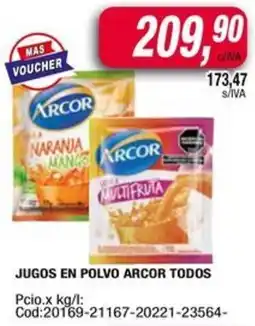 Maxiconsumo Jugos en polvo arcor todos oferta