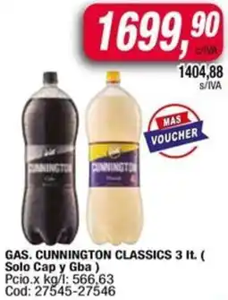 Maxiconsumo Gas. cunnington classics oferta