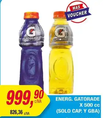 Maxiconsumo Gatorade energ. oferta