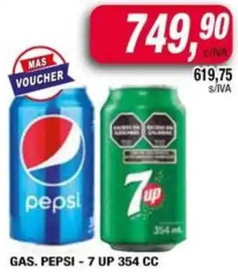 Maxiconsumo Gas. pepsi - 7 up oferta