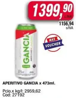 Maxiconsumo Aperitivo gancia oferta