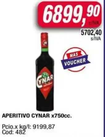 Maxiconsumo Aperitivo cynar oferta