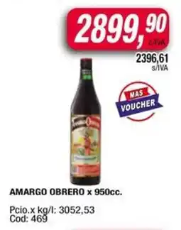 Maxiconsumo Amargo obrero oferta