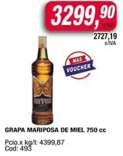 Maxiconsumo Grapa mariposa de miel oferta