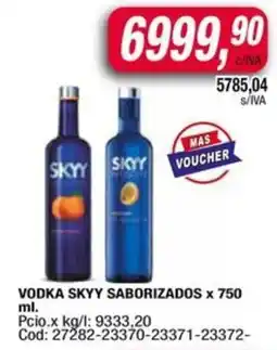 Maxiconsumo Vodka skyy saborizados oferta