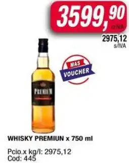 Maxiconsumo Whisky premiun oferta