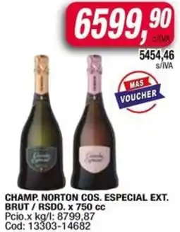Maxiconsumo Champ. norton cos. especial ext. brut / rsdo. oferta