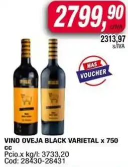 Maxiconsumo Vino oveja black varietal oferta