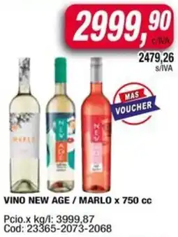 Maxiconsumo Vino new age / marlo oferta