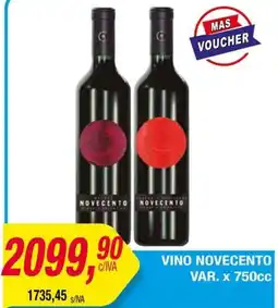 Maxiconsumo Vino novecento var. oferta