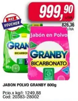 Maxiconsumo Granby jabon polvo oferta