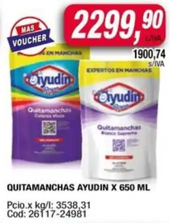 Maxiconsumo Ayudin quitamanchas oferta