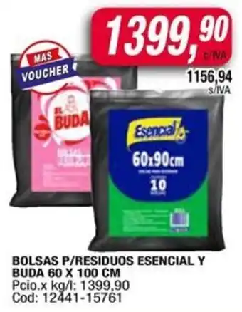 Maxiconsumo Bolsas p/residuos esencial y buda oferta