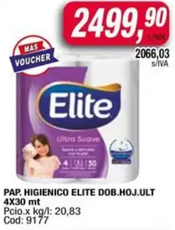 Maxiconsumo Pap. higienico elite dob.hoj.ult oferta