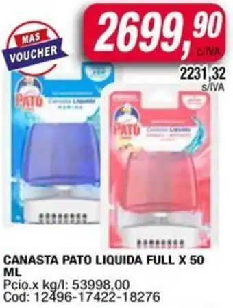 Maxiconsumo Canasta pato liquida full oferta