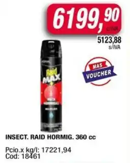 Maxiconsumo Raid max insect. hormig. oferta