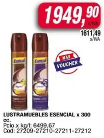 Maxiconsumo Esencial lustramuebles oferta