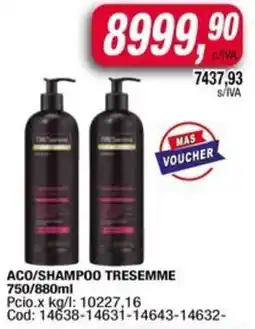 Maxiconsumo Tresemme aco/shampoo oferta