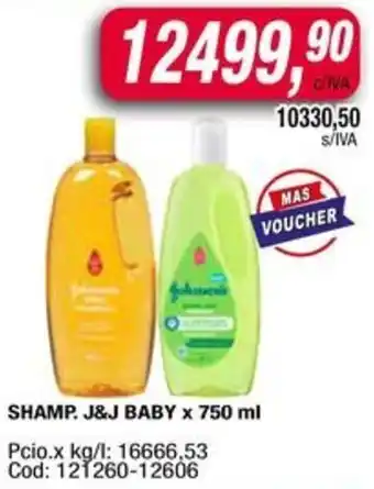 Maxiconsumo J&j baby shamp. oferta