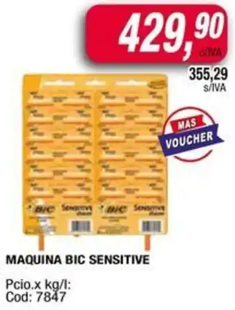 Maxiconsumo Bic maquina sensitive oferta