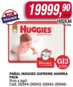 Maxiconsumo Huggies pañal supreme ahorra pack oferta