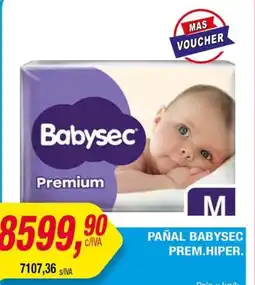 Maxiconsumo Pañal babysec prem.hiper. oferta