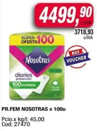 Maxiconsumo Nosotras pr.fem oferta