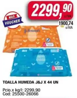 Maxiconsumo J&j toalla humeda oferta