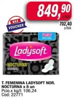 Maxiconsumo Ladysoft t. femenina nor. nocturna oferta