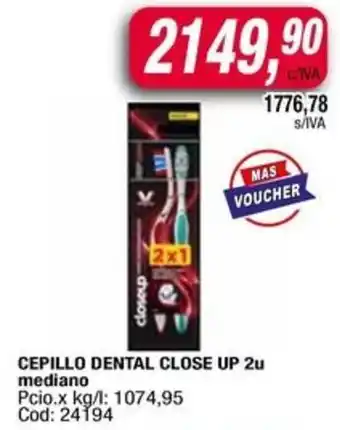 Maxiconsumo Close up cepillo dental oferta