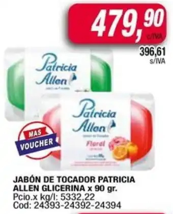 Maxiconsumo Patricia allen jabón de tocador oferta