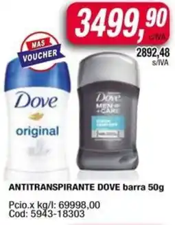 Maxiconsumo Dove antitranspirante barra oferta