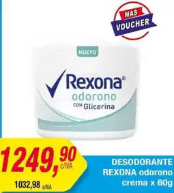 Maxiconsumo Rexona desodorante odorono crema oferta