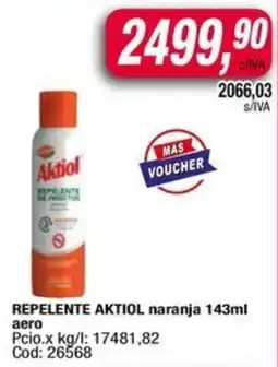 Maxiconsumo Aktiol repelente naranja oferta