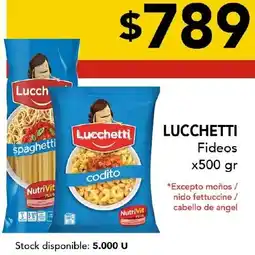 Nini Mayorista Lucchetti fideos oferta