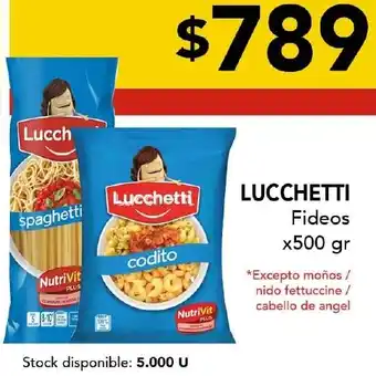 Nini Mayorista Lucchetti fideos oferta