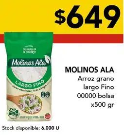 Nini Mayorista Molinos ala arroz grano largo fino 00000 bolsa oferta