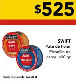 Nini Mayorista Swift pate de foie/ picadillo de carne oferta