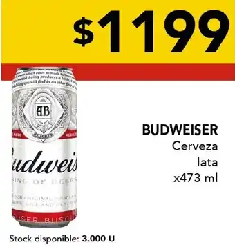 Nini Mayorista Budweiser cerveza lata oferta