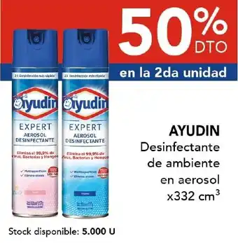 Nini Mayorista Ayudin desinfectante de ambiente en aerosol oferta