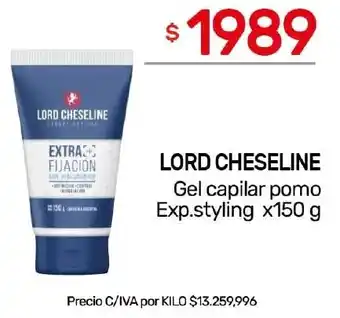 Nini Mayorista Lord cheseline gel capilar pomo exp.styling oferta