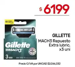 Nini Mayorista Gillette mach3 repuesto extra lubric. oferta