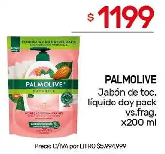 Nini Mayorista Palmolive jabón de toc. líquido doy pack vs.frag. oferta